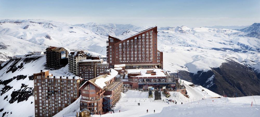 Esquiando en el Valle Nevado de Chile